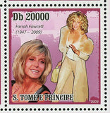 Famous Actress Stamp Farrah Fawcett American Actress S/S MNH #4288-4292