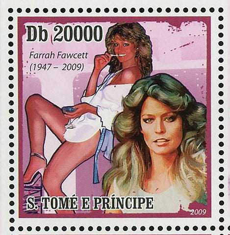 Famous Actress Stamp Farrah Fawcett American Actress S/S MNH #4288-4292