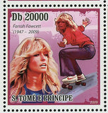 Famous Actress Stamp Farrah Fawcett American Actress S/S MNH #4288-4292