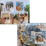 Aegean Civilization Stamp Bundle Lions Door Greece Souvenir Sheet of 4 Mint NH