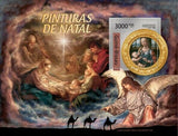 Christmas Stamp Art Madonna of the Carnation Leonardo Da Vinci S/S MNH
