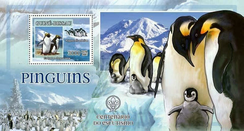 Penguin Stamp Bird Adelis Scout S/S MNH #3612 / Bl.609