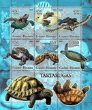 Turtle Stamp Reptile Fish Marine Fauna Scout Scouting S/S MNH #3223-3228