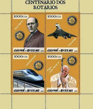 Rotary Stamp George Harris Pope John Paul II Locomotive Concorde S/S MNH