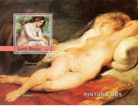 Nude Art Stamp Paul Rubens Pierre Auguste Renoir S/S MNH #2768 / Bl.463