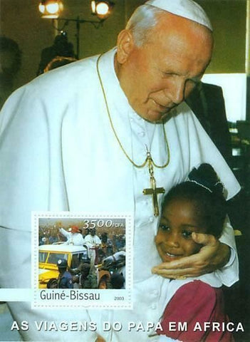 Pope Stamp John Paul II Travels in Africa Charity S/S MNH #2628 / Bl.443