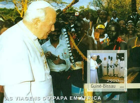 Pope Stamp John Paul II Travels in Africa Charity S/S MNH #2626 / Bl.441