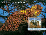 Jaguar Stamp Elephant Wild Animal Africa S/S MNH #2451 / Bl.428
