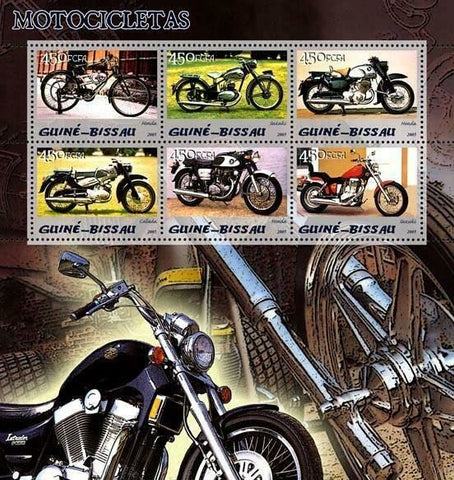Motorcycle Stamp Suzuki Honda Moto Bike Transportation S/S MNH #3079-3084