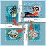 Ocean Stamp Pollution Fauna Ship Shell Sea Star S/S MNH #6317-6320