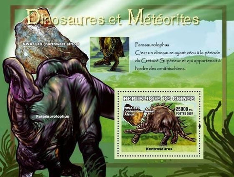 Dinosaur Stamp Parasaurolophus Prehistoric Animal S/S MNH #4772 / Bl.1226