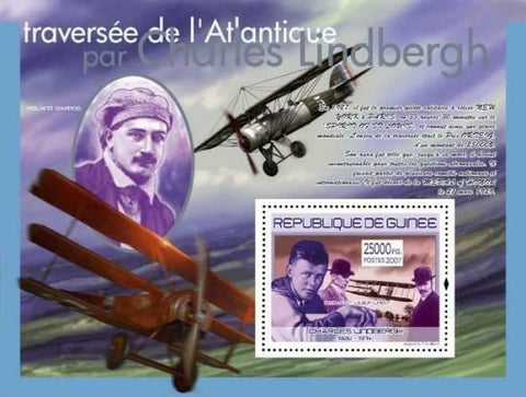 Charles Lindbergh Stamp Aviation Flight Airplane Wright Brothers S/S MNH #5260