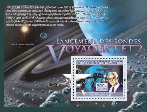 Space Stamp Voyager 1 & 2 Frank Drake Satellite Rocket S/S MNH #5314 / Bl.1478