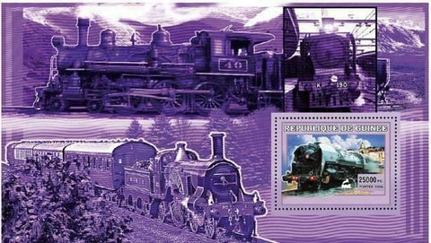 Train Stamp Transportation Steam Locomotive Mikado 141 R  S/S MNH #4398 /Bl.1036