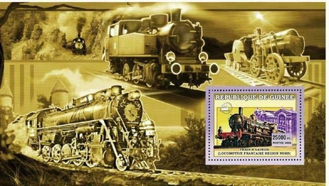 Locomotive Stamp Steam Train  French Region Nord S/S MNH #4397 /Bl.1035