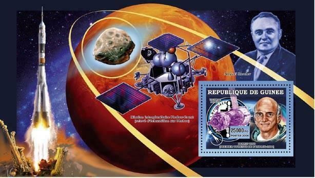Space Stamp Dennis Tito Astronaut Premier Tourist S/S MNH #4529 / Bl.1107