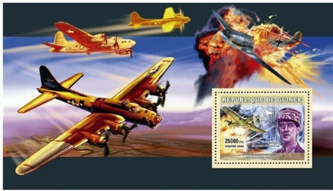 Aviation Stamp Airplane Military General Charles De Gaulle S/S MNH #4512