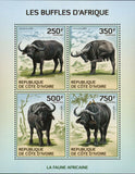 Buffalos Stamp Syncerus Caffer Wild Animal S/S MNH #1584-1587