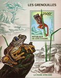 Frog Stamp Leptopelis Macrotis Kassina Arbonicola S/S MNH #1518 / Bl.190