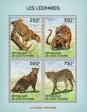 Leopard Stamp Panthera Pardus Pardus Wild Animal S/S MNH #1594-1597