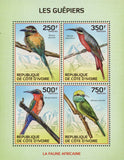 Bird Stamp Bee-eaters Merops Muelleri Merops Bulocki S/S MNH #1559-1562