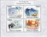 Weather Stamp Changes Climate Storm Fire Tsunami Tornado Floods Sov. Sheet MNH