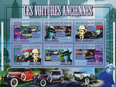 Classic Automobiles Stamp Vintage Cars Al Capone Mercedes SSK Cadillac S/S MNH