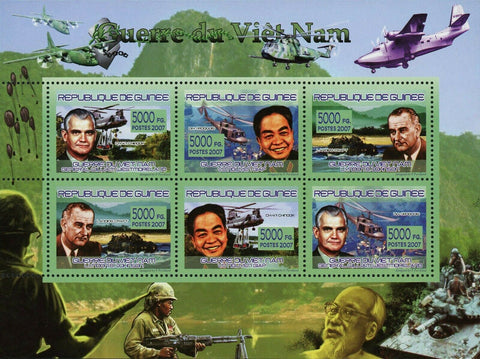 War of Vietnam Stamp Lyndon B. Johnson General William Westmoreland S/S MNH