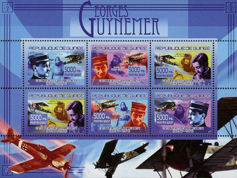 Georges Guynemer Stamp Aviation Airplane Spad S XII Vieux Charles S/S MNH #5226