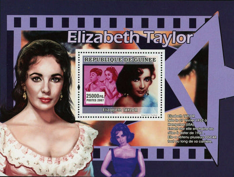 Elizabeth Taylor Stamp American Actress Cinema Movies Film S/S MNH #4988