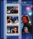 Music Stars Stamp Robbie Williams The Rolling Stones Sting S/S MNH #4914-4916