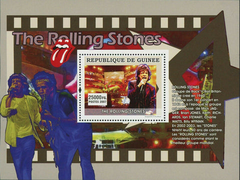 The Rolling Stones Stamp Music Rock Star Band S/S MNH #4935 / Bl.1308