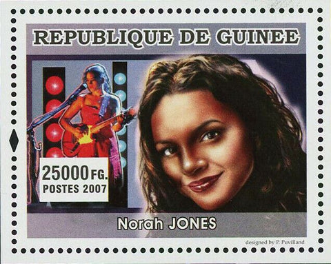 Norah Jones Stamp Musician Music Star S/S MNH #4941 / Bl.1314