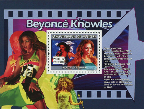 Beyonce Knowles Stamp Musician Music Stars Destiny's Child Band S/S MNH #4946