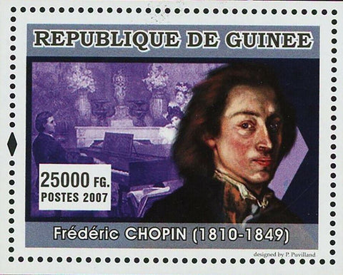 Frederic Chopin Stamp Musician Compositor Classical Music S/S MNH #4931/Bl.1304