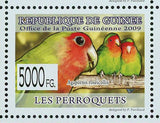 Parrots Stamp Bird Poicephalus Senegalus Psittacus Erithacus Agapornis S/S MNH