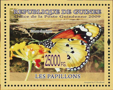 Butterflies Stamp Danaus Chrysippus Colitis Aurora Evarne  Insect S/S MNH #6374