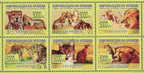 Wild Animals Stamp Panthera Leo Panthera Pardus Pardus Profelis Aurata Lion MNH