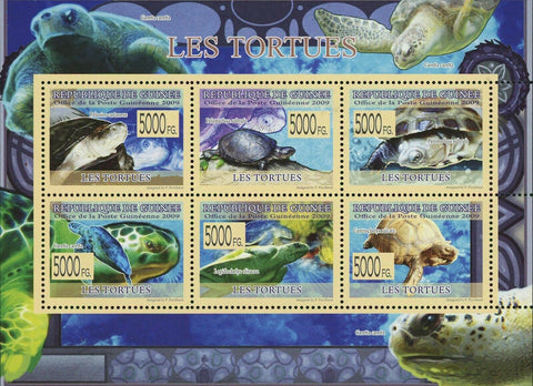 Turtles Stamp Pelusios Castaneus Pelomedusa Subrufa Caretta Caretta S/S MNH