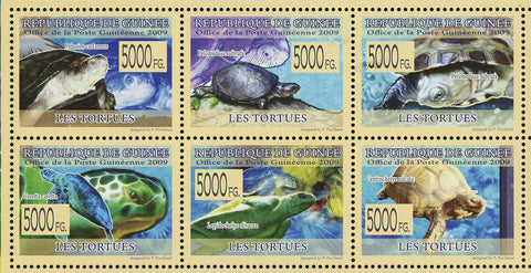 Turtles Stamp Pelusios Castaneus Pelomedusa Subrufa Caretta Caretta S/S MNH