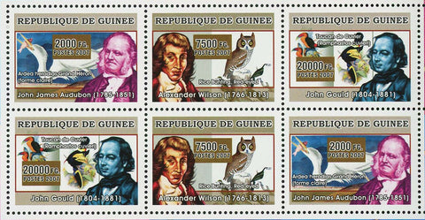 Birds Art Stamp John James Audubon Alexander Wilson John Gould S/S MNH #4857