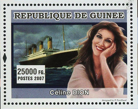 Celine Dion Stamp Singer My Heart Will Go On Titanic S/S MNH #4944 / Bl.1317