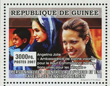 Celebrities Stamp Angelina Jolie George Clooney Leonardo DiCaprio S/S MNH