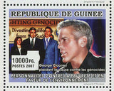 Celebrities Stamp Angelina Jolie George Clooney Leonardo DiCaprio S/S MNH