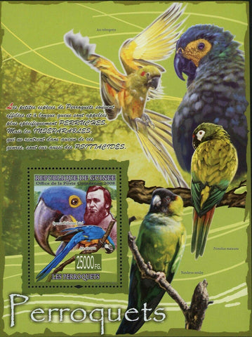 Parrots Stamp Bird Spencer Fullerton Baird Nandayus Nenday S/S MNH #5547