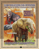 Mammoth Stamp Loxodonta Africana African Fauna Wild Animal S/S MNH #5532