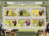 Elephants Stamp Loxodonta Africana Loxodonta Cyclotis Wild Animal S/S MNH #6463