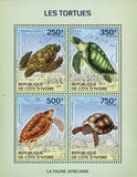 Turtles Stamp Lepidochelys Olivacea Eretmochelys Imbricata S/S MNH #1524-1527