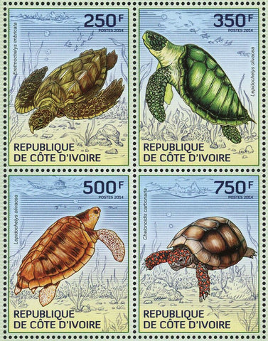 Turtles Stamp Lepidochelys Olivacea Eretmochelys Imbricata S/S MNH #1524-1527