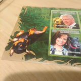 Dogs Stamp Labrador Beagle Fox-terrier Yorkshire Justin Timberlake Bill Clinton